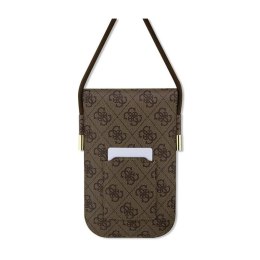 Guess 4G Metal Script Logo - Torebka crossbody na telefon (brązowy)