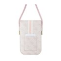 Guess 4G Stripes - Torebka crossbody na telefon (różowy)