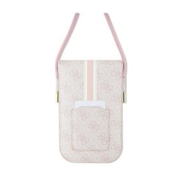 Guess 4G Stripes - Torebka crossbody na telefon (różowy)