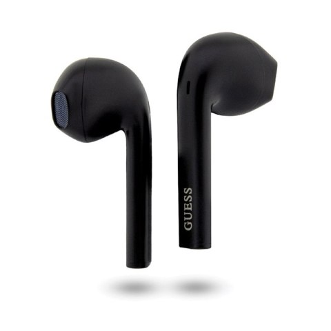 Guess True Wireless Script Logo BT5.3 - Słuchawki TWS + etui ładujące (czarny)