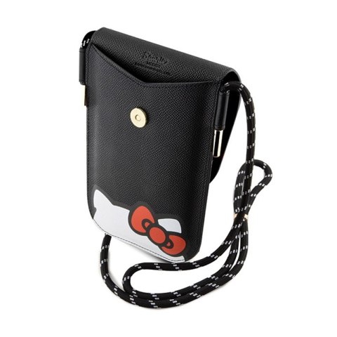 Hello Kitty Leather Hiding Kitty Cord - Torebka crossbody na telefon (czarny)