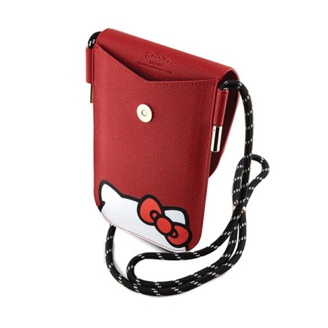 Hello Kitty Leather Hiding Kitty Cord - Torebka crossbody na telefon (czerwony)
