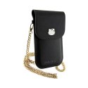 Hello Kitty Leather Metal Logo Chain - Torebka crossbody na telefon (czarny)