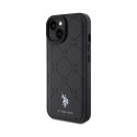 US Polo Assn Yoke Pattern - Etui iPhone 15 (czarny)