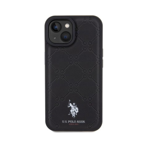 US Polo Assn Yoke Pattern - Etui iPhone 15 (czarny)