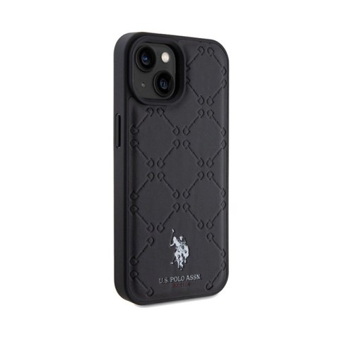 US Polo Assn Yoke Pattern - Etui iPhone 15 (czarny)