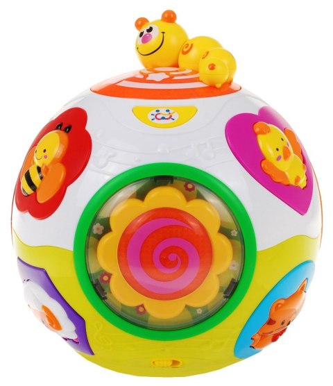 Muzyczna Kula dla dzieci 6m+ Interaktywne zwierzątka + Dźwięki Światła + Ruchome elementy