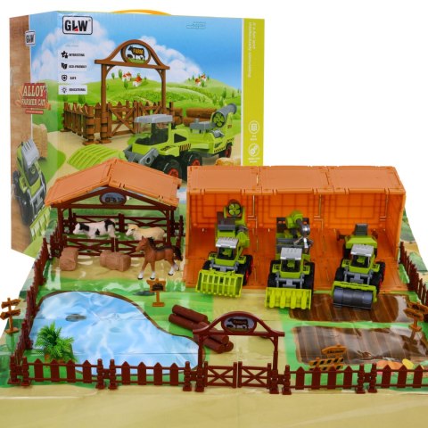 Zestaw małego rolnika dla dzieci 3+ Gospodarstwo + Maszyny rolnicze + Figurki 16 el. Życie na wsi