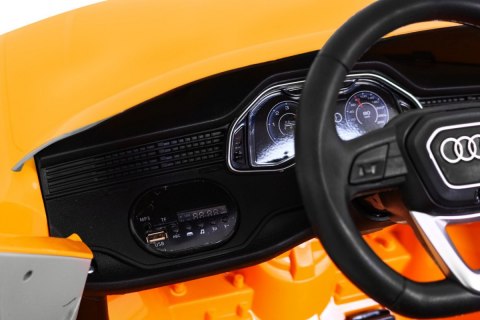 Audi Q8 Lift, SUV na akumulator dla dzieci Żółty + Pilot
