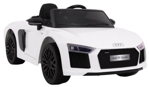 Audi R8 Spyder na akumulator Biały + Pilot