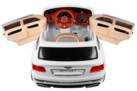 Auto na akumulator Bentley Bentayga dla dzieci, Biały