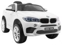 BMW X6M Elektryczne Autko dla dzieci, Biały SUV + Pilot