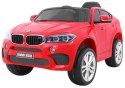 BMW X6M Elektryczne Autko dla dzieci - Czerwony SUV + Pilot