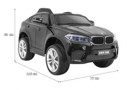 BMW X6M Elektryczne Autko dla dzieci - Czarny SUV + Pilot