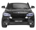 BMW X6M XXL dla 2 dzieci Lakier Czarny SUV + Pilot + Ekoskóra
