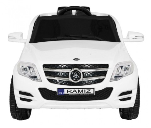 Autko City Rider dla dzieci Biały + Pilot + Regulacja kierownicy + Wolny Start + MP3 USB + LED
