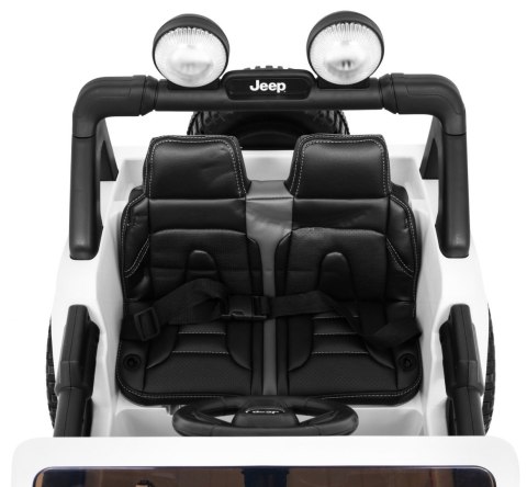 Jeep Wrangler Rubicon na akumulator dla dzieci Biały + Pilot