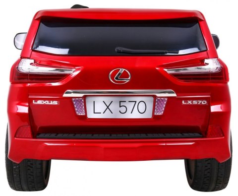 Lexus LX570 Lakierowane Autko dla 2 dzieci Czerwony SUV + Pilot