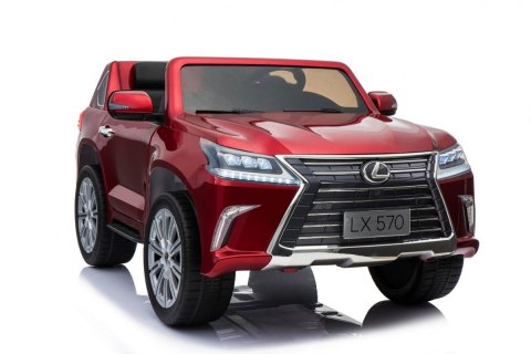 Lexus LX570 Lakierowane Autko dla 2 dzieci Czerwony SUV + Pilot