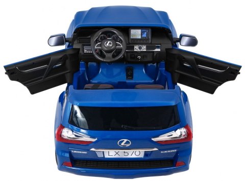Lexus LX570 Lakierowane Autko dla 2 dzieci Niebieski SUV + Pilot