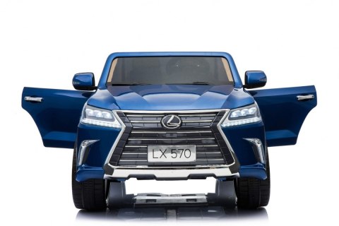 Lexus LX570 Lakierowane Autko dla 2 dzieci Niebieski SUV + Pilot