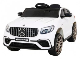 Mercedes Benz GLC63S dla dzieci, Biały SUV + Pilot + Napęd 4x4