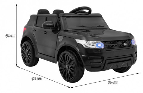 Autko Start Run na akumulator Czarny + Pilot + Bezpieczny SUV