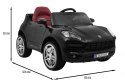 Autko Turbo-S na akumulator dla dzieci Czarny + Pilot