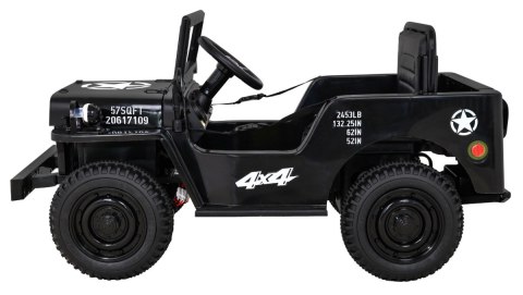 Autko Wojskowe Retro dla dzieci Czarny + Napęd 4x4