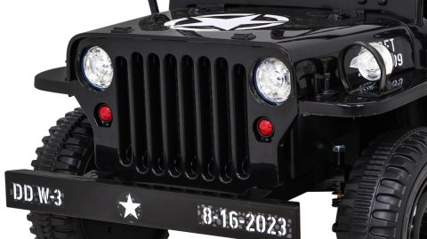 Autko Wojskowe Retro dla dzieci Czarny + Napęd 4x4