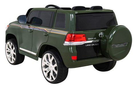 Toyota Land Cruiser na akumulator, Zielony SUV + Pilot + Schowek