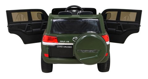 Toyota Land Cruiser na akumulator, Zielony SUV + Pilot + Schowek