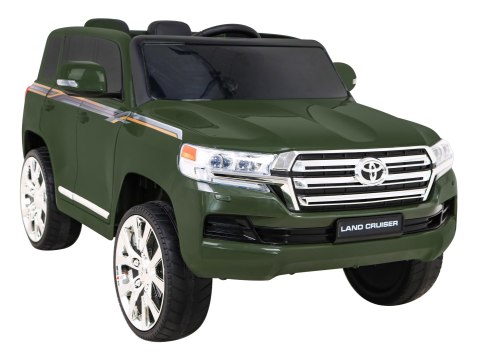 Toyota Land Cruiser na akumulator, Zielony SUV + Pilot + Schowek
