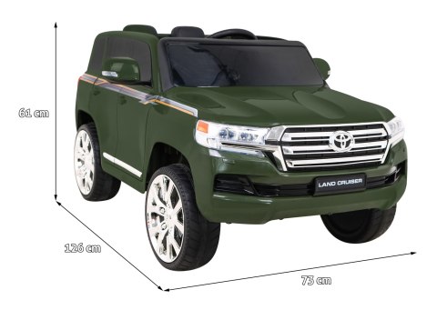 Toyota Land Cruiser na akumulator, Zielony SUV + Pilot + Schowek
