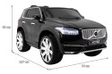 Volvo XC90 - SUV na akumulator dla dzieci Czarny + Pilot + Bagażnik + EVA