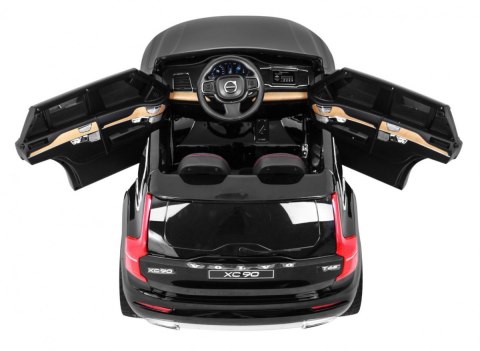 Volvo XC90 - SUV na akumulator dla dzieci Czarny + Pilot + Bagażnik + EVA