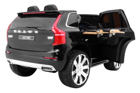 Volvo XC90 - SUV na akumulator dla dzieci Czarny + Pilot + Bagażnik + EVA