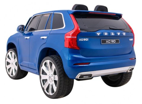Volvo XC90 na akumulator dla dzieci - SUV - Lakier Niebieski + Pilot + Bagażnik