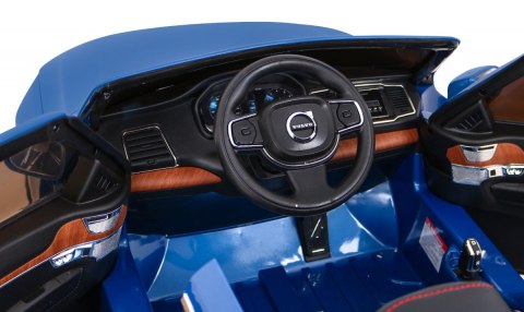 Volvo XC90 na akumulator dla dzieci - SUV - Lakier Niebieski + Pilot + Bagażnik