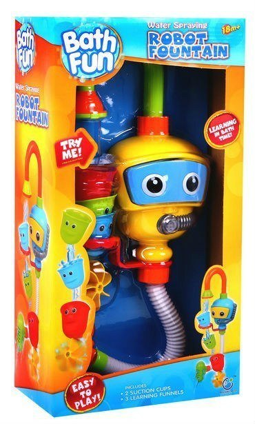 Prysznic do kąpieli dla dzieci 18m+ Wesoły Nurek + Pompka wodna + 3 Kubeczki