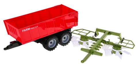 Traktor do przewracania siana z wywrotką dla dzieci 3+ Ruchome elementy + Napęd friction