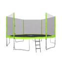 Trampolina ogrodowa SkyRamiz 427cm 14FT dla dzieci Zielony + Akcesoria