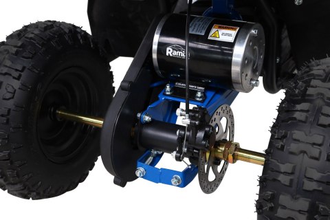 Quad HIPERFECT na akumulator Niebieski 35km/h + Silnik 1000W + Koła pompowane + Regulacja siedzenia