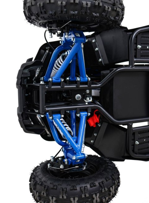 Quad HIPERFECT na akumulator Niebieski 35km/h + Silnik 1000W + Koła pompowane + Regulacja siedzenia