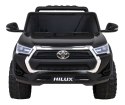 Toyota Hilux na akumulator dla dzieci Czarny Pickup + Napęd 4x4 + Pilot
