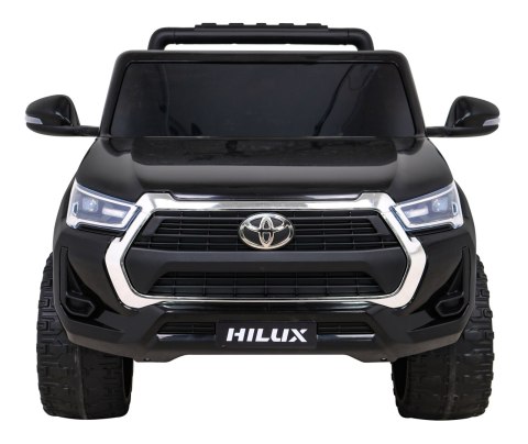 Toyota Hilux na akumulator dla dzieci Czarny Pickup + Napęd 4x4 + Pilot