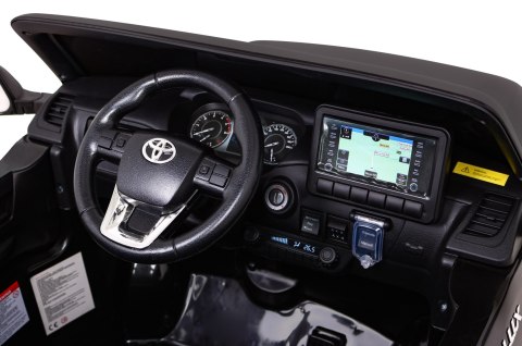 Toyota Hilux na akumulator dla dzieci Czarny Pickup + Napęd 4x4 + Pilot