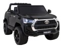 Toyota Hilux na akumulator dla dzieci Czarny Pickup + Napęd 4x4 + Pilot
