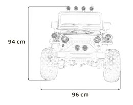 Pojazd Retro Wojskowy POWER Czarny