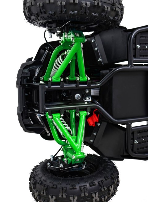 Quad HIPERFECT na akumulator Zielony 35km/h + Silnik 1000W + Koła pompowane + Regulacja siedzenia